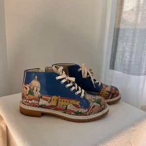 Scenic Blue Ankle Boots